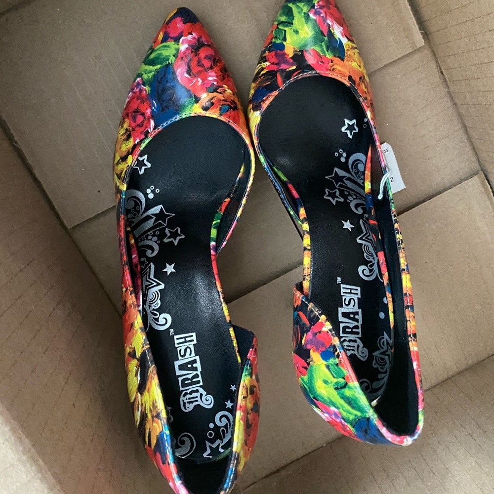 Bright and bold party heels